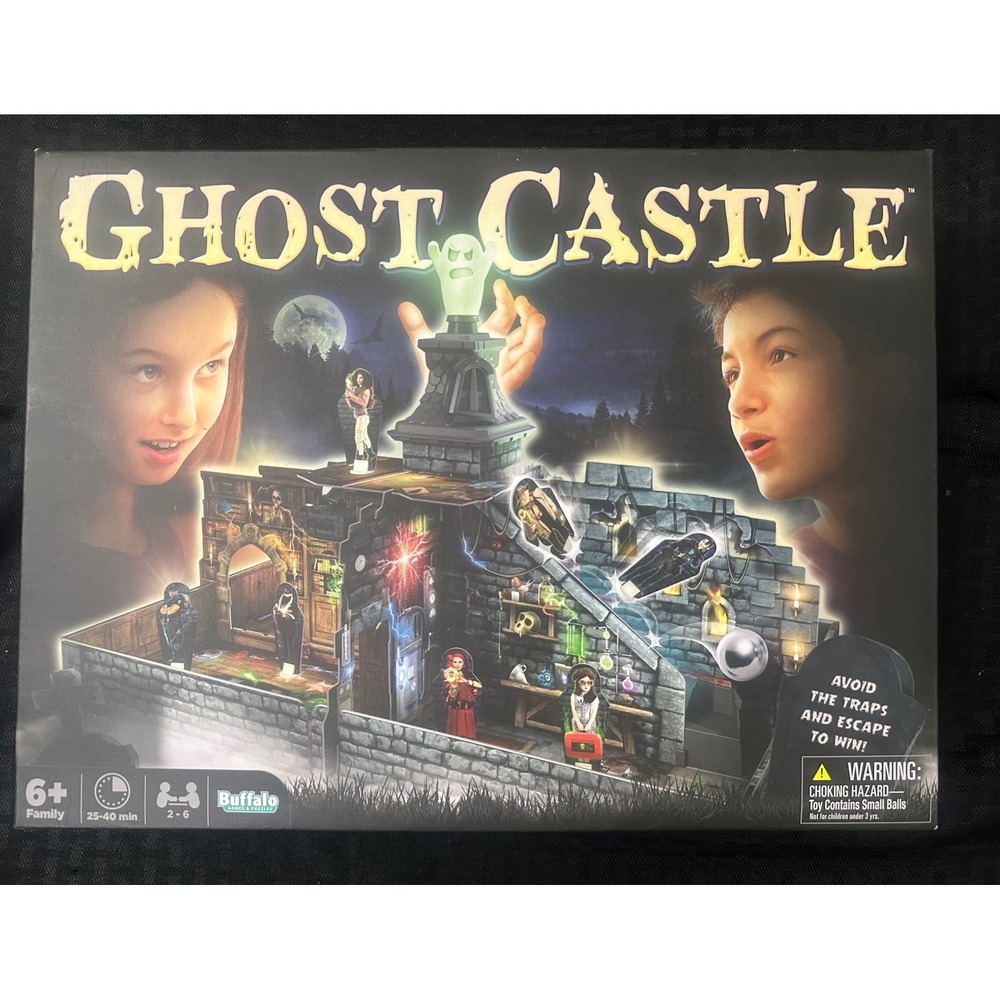 Ghost Castle Escape Board Game NEW Sealed Contents Ages 6 & Up 2-6 Players  Fun